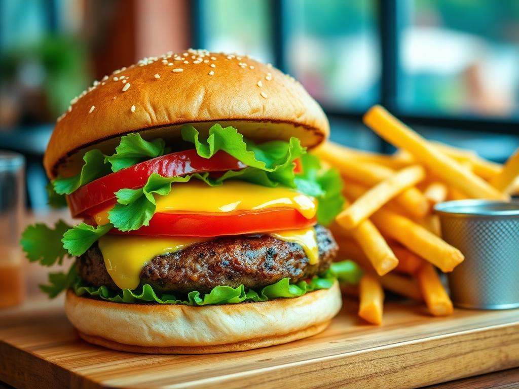 Veg Supreme Cheese Burger