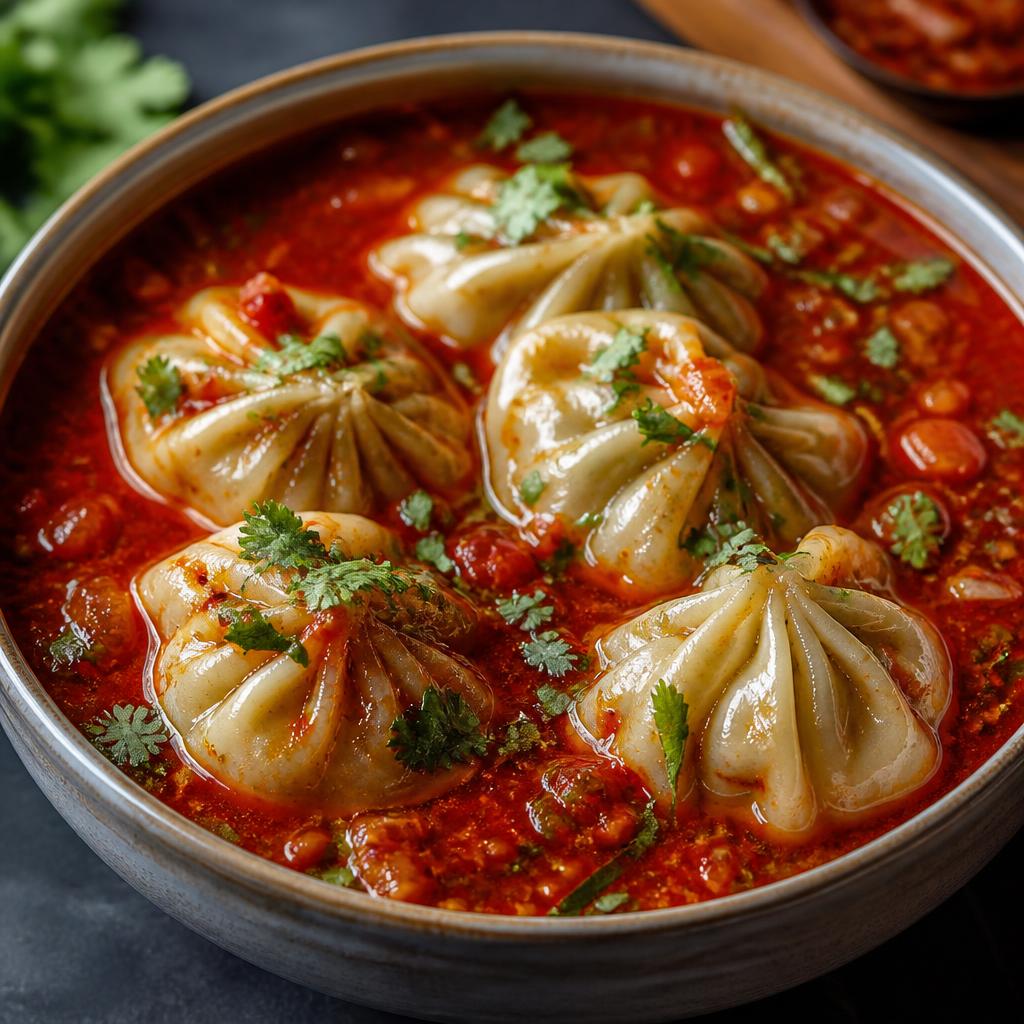 Schezwan Gravy Momos